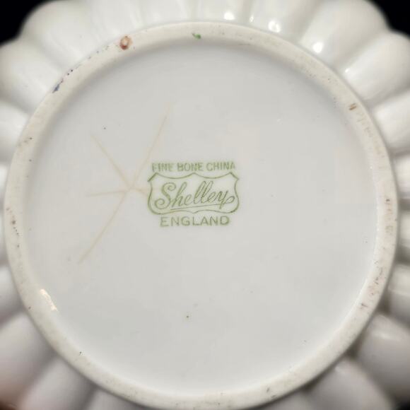 Vintage Shelley Fine Bone China Flower Bowl Pink Rose Pattern England - Picture 5 of 5